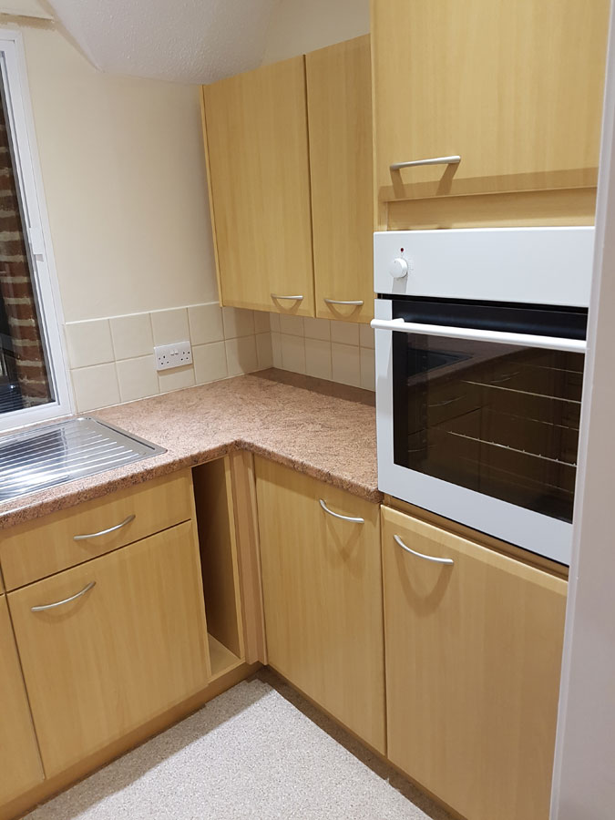 Kitchen (right) - single occupancy flat